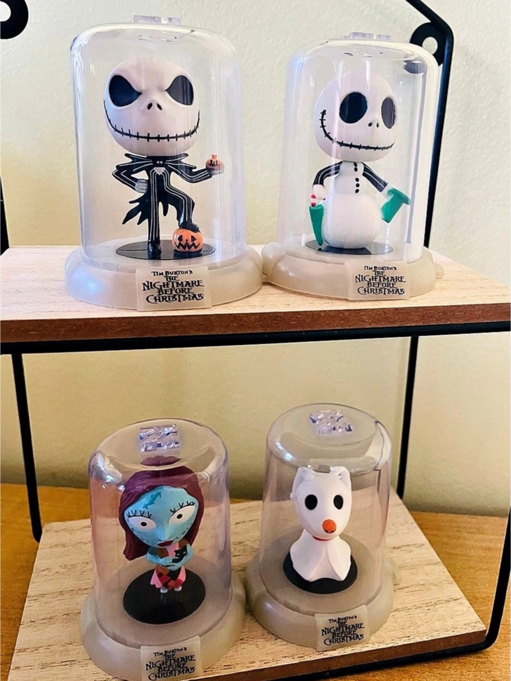 Nightmare Before Christmas Domez Set of 4 Jack Sally Zero Glow Halloween